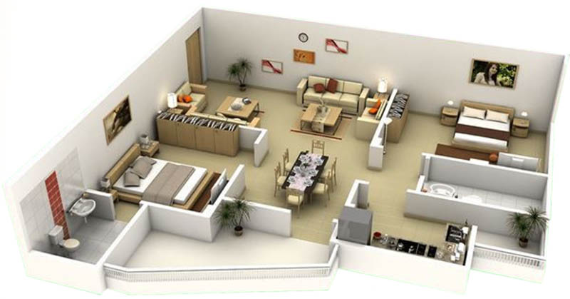 Nhà bị khuyết góc