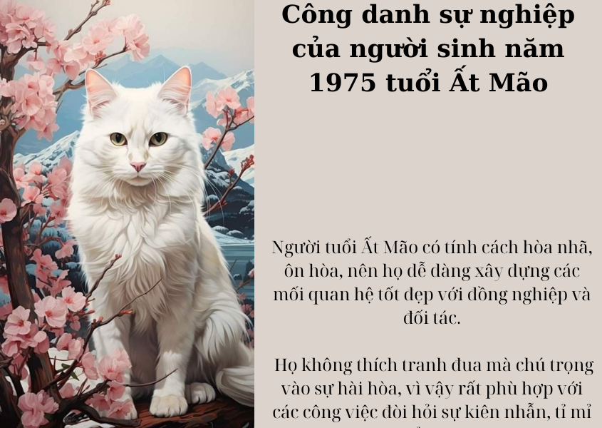 Công danh sự nghiệp của người sinh năm 1975 tuổi Ất Mão