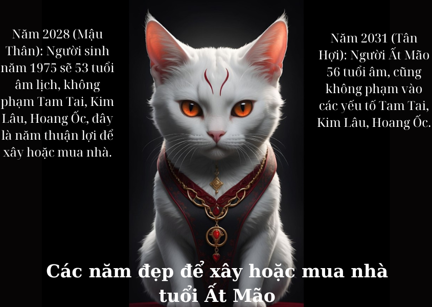 Chọn năm xây nhà, mua nhà tốt nhất của người sinh năm 1975 tuổi Ất Mão