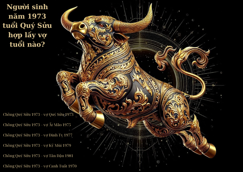 Người sinh năm 1973 tuổi Quý Sửu hợp lấy vợ tuổi nào?
