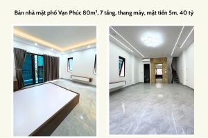Bán nhà mặt phố Vạn Phúc 80m², 7 tầng, thang máy, mặt tiền 5m, 40 tỷ