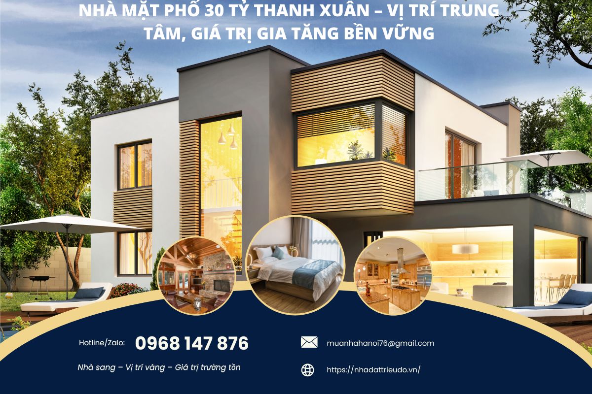 Nhà mặt phố Hà Đông 30 tỷ – Sang trọng, đầu tư sinh lời