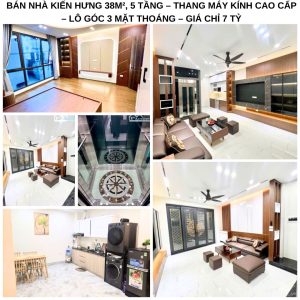 BÁN NHÀ KIẾN HƯNG 38M²,  5 TẦNG – THANG MÁY– GIÁ CHỈ 7 TỶ