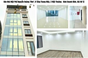 Bán Nhà Mặt Phố Nguyễn Hoàng 79m², 8 Tầng Thang Máy, 2 Mặt Thoáng – Kinh Doanh Đỉnh, Giá 40 Tỷ