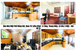 Bán Nhà Mặt Phố Đồng Bát, Nam Từ Liêm 82m², 6 Tầng, Thang Máy, Lô Góc 3 Mặt – Giá 40 Tỷ