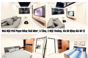 Nhà Mặt Phố Phạm Hồng Thái 68m², 5 Tầng, 2 Mặt Thoáng, Vỉa Hè Rộng  Giá 40 Tỷ