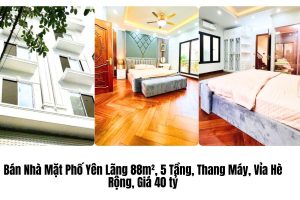 Bán Nhà Mặt Hồ Hoàng Cầu 79m², 4 Tầng, Vỉa Hè Rộng, Kinh Doanh Đỉnh, Ô Tô Tránh Đỗ – Giá 40 Tỷ