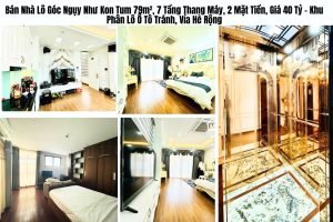 Bán Nhà Lô Góc Ngụy Như Kon Tum 79m², 7 Tầng Thang Máy, 2 Mặt Tiền, Giá 40 Tỷ – Khu Phân Lô Ô Tô Tránh, Vỉa Hè Rộng