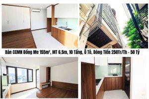 Bán CCMN Đồng Me 155m², MT 6.5m, 10 Tầng, Ô Tô, Dòng Tiền 250Tr/Th – 50 T
