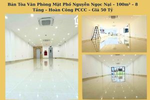 Bán Tòa Văn Phòng Mặt Phố Nguyễn Ngọc Nại – 100m² – 8 Tầng – Hoàn Công PCCC – Giá 50 Tỷ