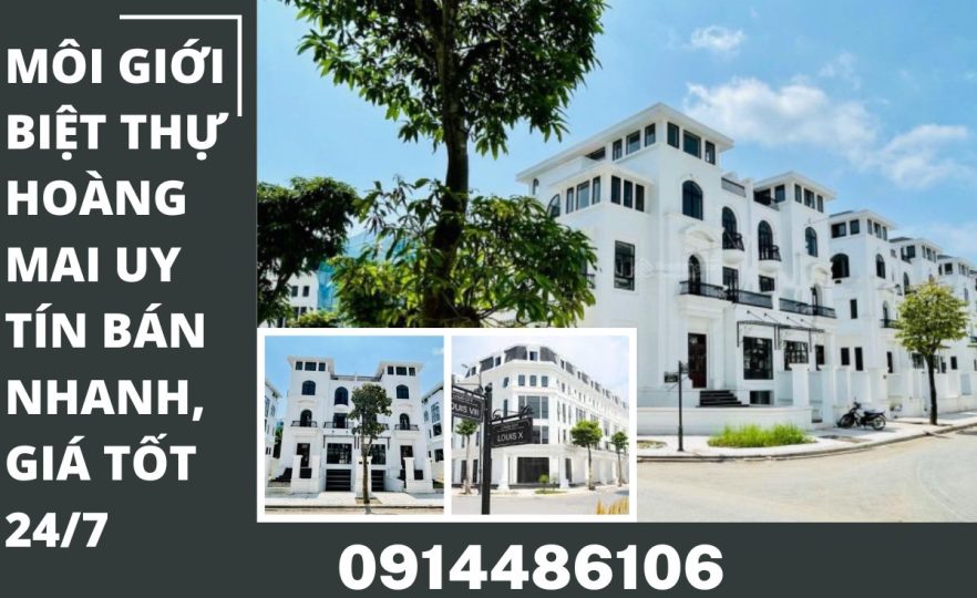 Dịch Vụ Môi Giới Biệt Thự Hoàng Mai Uy Tín Giá Cao, Sẵn Khách